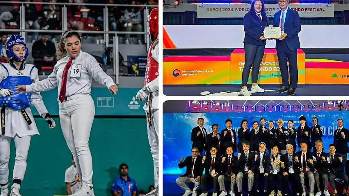 coach de UDLAP y jueza de competencias de taekwondo